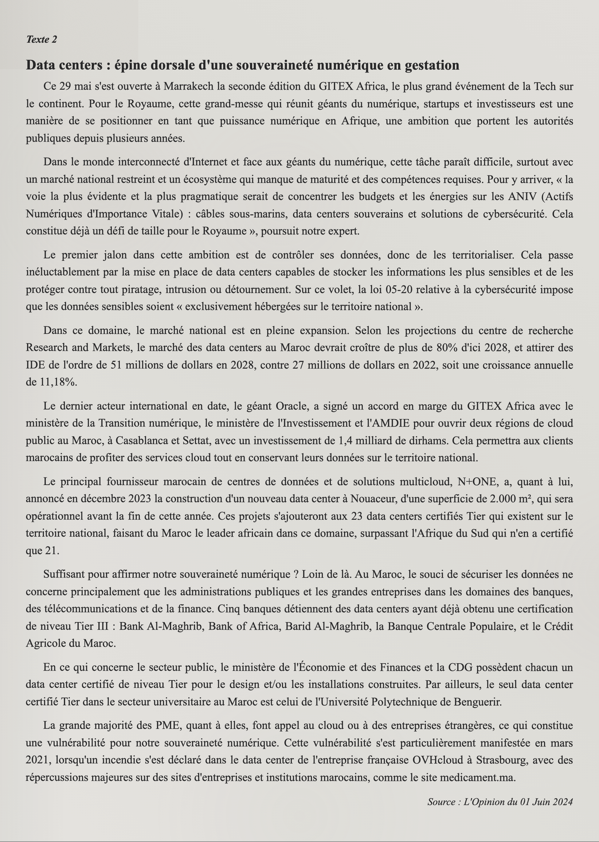 Texte 2 de mémorisation — TAFEM 2024